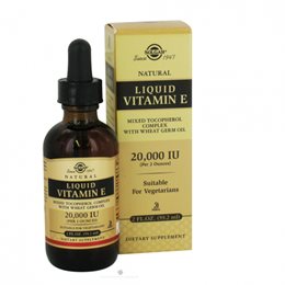 Solgar Solgar Natural Liquid Vitamin E Complex 20000IU Φυσική Βιταμίνη Ε, 59.2ml SOLGAR Ραγάδες