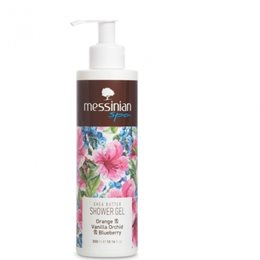 Messinian Spa Shower Gel Orange & Vanilla Orchid & Blueberry 300ml MESSINIAN SPA Αφρόλουτρα