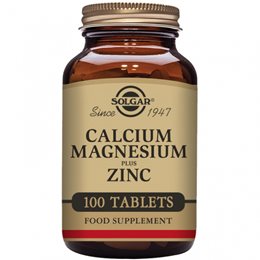 SOLGAR CALCIUM-MAGNESIUM-ZINC 100TABS SOLGAR Μέταλλα-Ιχνοστοιχεία