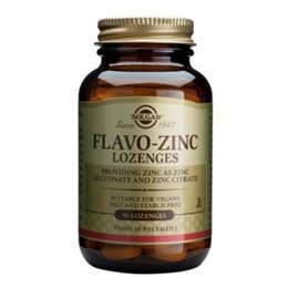 Solgar Flavo Zinc 23mg Lozenges 50 παστίλιες SOLGAR Ανοσοποιητικό