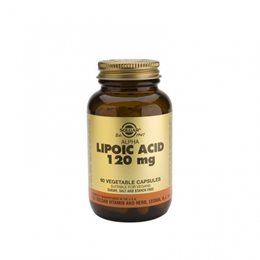 Solgar Alpha Lipoic Acid 120mg 60 φυτικές κάψουλες SOLGAR Αμινοξέα