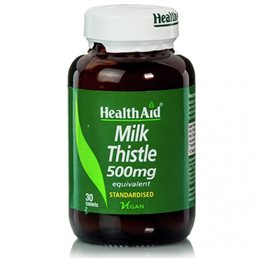 Health Aid Milk Thistle Extract 500mg 30 ταμπλέτες HEALTH AID Προστασία 'Ηπατος