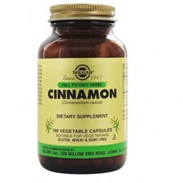 SOLGAR Cinnamon 100 Φυτικές Κάψουλες SOLGAR Αποτοξίνωση