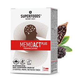 SUPERFOODS  MEMOACT PLUS 30CAPS SUPERFOODS Μνήμη-Συγκέντρωση