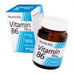 Health Aid B6 Vitamin 100mg 90 ταμπλέτες HEALTH AID Bιταμίνη Β