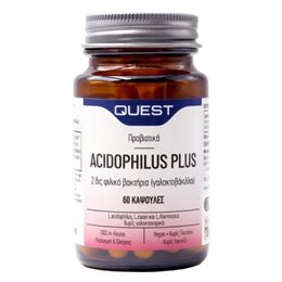 Quest Acidophilus Plus Συμπλήρωμα διατροφής με Προβιοτικά 60 caps. QUEST Στομάχι-Έντερο