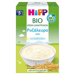 HiPP Bio Κρέμα Ρυζάλευρο χωρίς Γάλα από τον 5ο Μήνα 200g HIPP Κρέμες