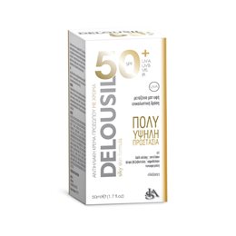 Delousil Silky Skin Face Sunscreen with Color SPF50 50ml DELOUSIL Αντηλιακά Προσώπου