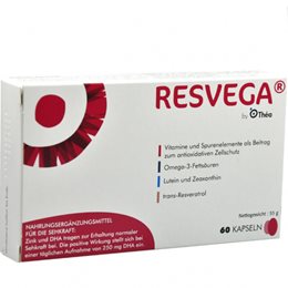 Thea Pharma Resvega Συμπλήρωμα Διατροφής για τη Διατήρηση της Φυσιολογικής Όρασης 60caps RESVEGA Πολυβιταμίνες