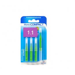 Elgydium Mono Compact Green (1.1) 4τμχ ELGYDIUM Μεσοδόντια Βουρτσάκια