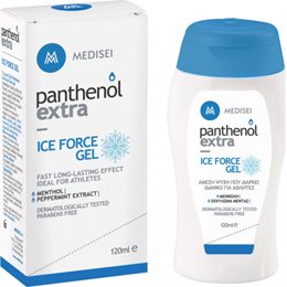 Medisei Panthenol Extra Ice Force Gel Ψυχρό Ζελέ Για Άμεση Χαλάρωση Των Μυών 120ml  Πόνοι Μυών & Αρθρώσεων  