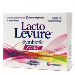 Uni-Pharma LactoLevure Symbiotic Start για Παιδιά 20 φακελίσκοι LACTO LEVUR Παιδικά Συμπληρώματα