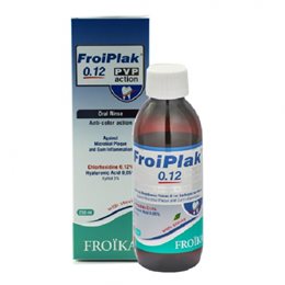 FROIPLAK 0,12 PVP action Κατά της Χρώσης των Δοντιών,250ml FROIKA Στοματικά Διαλύματα