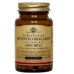 Solgar Methylcobalamin Βιταμίνη Β12 σε Μορφή Μεθυλοκοβαλιμίνης 1000mg 30Nuggets SOLGAR Bιταμίνη Β