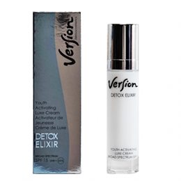 Version Detox Elixir Youth Activating Luxe Cream SPF15, Ισχυρή Αντιρυτιδική & Αποτοξινωτική Κρέμα  VERSION Αντιγήρανση