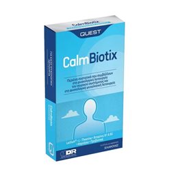 Quest Calm Biotix για τη φυσιολογική λειτουργία του νευρικού συστήματος, 30caps QUEST Ύπνος-Στρες & Ψυχολογία
