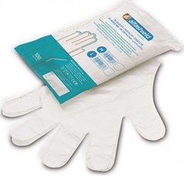 Karabinis Medical Alfa Gloves Πολυαιθυλενίου Διάφανο Μέγεθος Medium 100τμχ ALFA GAUZE Γάντια