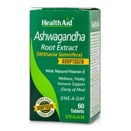 Health Aid Ashwagandha Root Extract για Ηρεμία, Ενέργεια & Υποστήριξη του Ανοσοποιητικού 60tabs HEALTH AID Ανοσοποιητικό