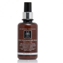 APIVITA Cleansing Milk Γαλάκτωμα Καθαρισμού 3 σε 1 για Πρόσωπο & Μάτια με Χαμομήλι & Μέλι 200ml APIVITA Καθαρισμός