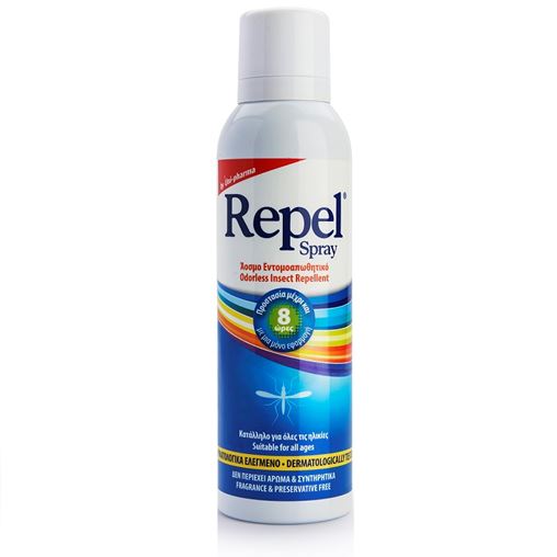 Uni-Pharma Repel Spray Εντομοαπωθητικό Σπρέι για το Σώμα με Νέα Ενισχυμένη Σύνθεση, 150ml