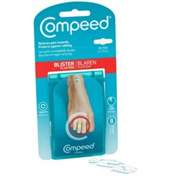 Compeed Blisters on Toes Επιθέματα για Φουσκάλες στα Δάχτυλα των Ποδιών 8 Τεμάχια COMPEED Αυτοκόλλητα Επιθέματα Μικροτραυμάτων