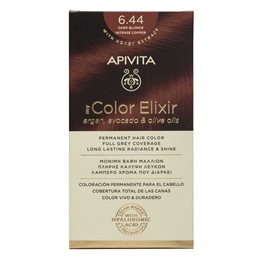 Apivita My Color Elixir 6.44 Ξανθό Σκούρο Έντονο Χάλκινο APIVITA Βαφές Μαλλιών