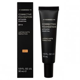 Korres Activated Charcoal Corrective Foundation ACF4 30ml KORRES Make-Up