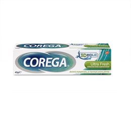 Corega 3D Hold Ultra Fresh Στερεωτική Κρέμα για Τεχνητή Οδοντοστοιχία 40gr COREGA Τεχνητή Οδοντοστοιχία