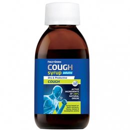 Frezyderm Cough Syrup Adults 12Y+ 182gr - Σιρόπι Για Τον Ξηρό & Παραγωγικό Βήχα Από 12ετών FREZYDERM Πονόλαιμος-Βήχας