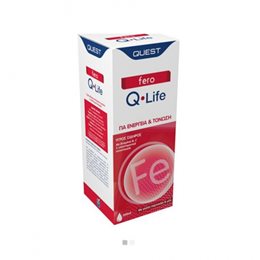 Quest Nutra Pharma Fero Q Life Υγρός Σίδηρος Πορτοκάλι & Μέλι 200ml QUEST Ανοσοποιητικό