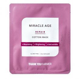 Thank You Farmer Miracle Repair Cotton Mask 25ml - Υφασμάτινη Μάσκα Θρέψης Προσώπου,1τμχ THANK YOU FARMER Μασκες