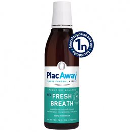 PlacAway Fresh Breath Στοματικό Διάλυμα για την Αντιμετώπιση της Κακοσμίας 250ml PLAC AWAY Στοματικά Διαλύματα