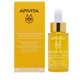 Apivita - Beessential Oils Έλαιο Προσώπου Ημέρας για Ενυδάτωση και Ενδυνάμωση της Επιδερμίδας 15ml APIVITA Οροι / Serum