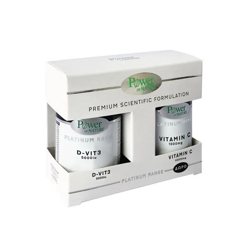 Power Health Classics Platinum Range Vitamin D-Vit3 5000iu 60 ταμπλέτες & Vitamin C 1000mg 20 ταμπλέτες