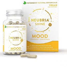 Neubria Shine MOOD Συμπλήρωμα Διατροφής Για Τη Φυσιολογική Ψυχολογική Ισορροπία 60 Κάψουλες NEUBRIA Ύπνος-Στρες & Ψυχολογία
