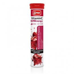 Lanes Vitamin C Plus Energy Ανοσοποιητικό & Ενέργεια 20 Αναβράζουσες Ταμπλέτες  Bιταμίνη C
