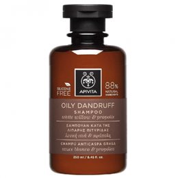 Apivita Oily Dandruff Shampoo with White Willow & Propolis 250ml  Πιτυρίδα / Ξηροδερμία
