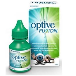 Allergan Optive Fusion Λιπαντικές Οφθαλμικές Σταγόνες με Υαλουρονικό Οξύ 10ml ΦΑΡΜΑΚΑ Κολλύρια