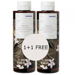 Korres Body Cleanser  Jasmine, Αφρόλουτρο Gel Γιασεμί, 1+1 Δώρο, 2x250ml KORRES Αφρόλουτρα