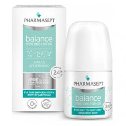 Pharmasept Balance Mild Deo Roll-On 24h για Ξηρές Επιδερμίδες 50ml PHARMASEPT Αποσμητικά