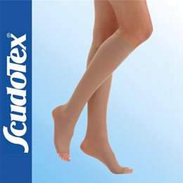 Scudotex Κάλτσες κάτω γόνατος 430 K1 (mm Hg 18-21), ανοιχτά δάκτυλα, μπέζ,Μέγεθος 6  Κάλτσες /  Καλσόν