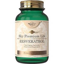 Sky Premium Life Resveratrol Συμπλήρωμα Διατροφής Ρεσβερατρόλης 60 κάψουλες  Αμινοξέα