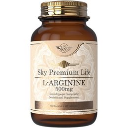 Sky Premium Life L-Arginine 500mg 60 ταμπλέτες  Αμινοξέα