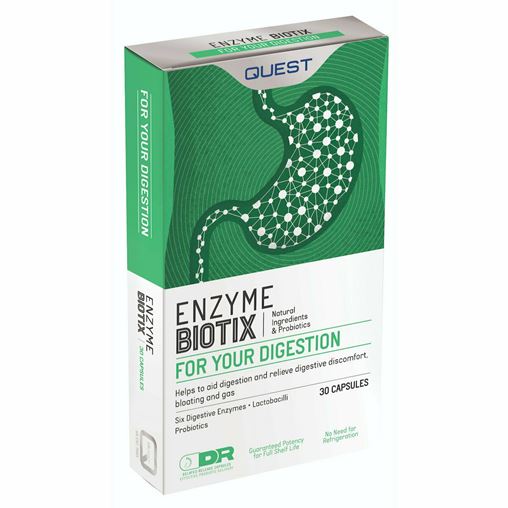 Quest Naturapharma Enzyme Biotix 30 Κάψουλες