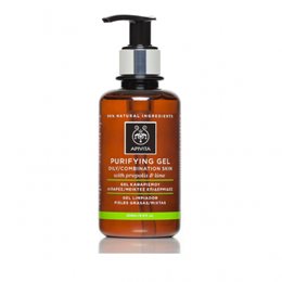 Apivita Purifying Gel Για Λιπαρές/Μικτές Επιδερμίδες Με Πρόπολη & Lime 200ml APIVITA Λιπαρό Δέρμα / Ακμή