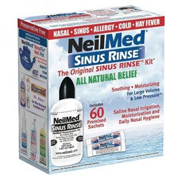 NeilMed The Original Sinus Rinse kit + 60 φακελάκια SINUS RINSE Ρινική Αποσυμφόρηση