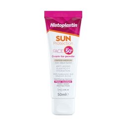 Heremco Histoplastin Sun Protection Tinted Face Cream to Powder Medium SPF50+ 50ml HISTOPLASTIN Αντηλιακά Προσώπου
