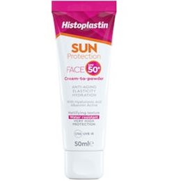 Heremco Histoplastin Sun Protection Face Cream to Powder SPF50+ 50ml HISTOPLASTIN Αντηλιακά Προσώπου
