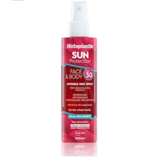 Heremco Histoplastin Sun Protection Face & Body Invisible Mist Spray SPF30 200ml
