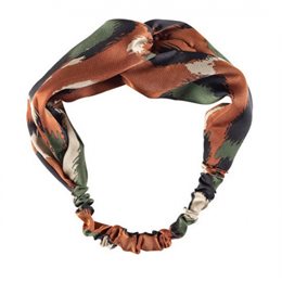 Medisei Dalee Hair Ties Κεραμιδί Λεοπάρ Κορδέλα Μαλλιών 1 Τεμάχιο DALEE Styling